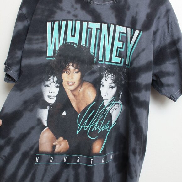 Whitney Houston Shirt Womens Medium Gray Band Tee - Picture 3 of 9
